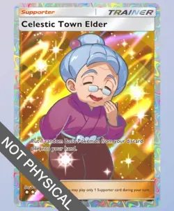 Pokemon TCG POCKET - Celestic Town Elder Full Art 2⭐, Triumphant Light, English - Image 1