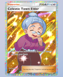 Pokemon TCG POCKET - Celestic Town Elder Full Art 2⭐, Triumphant Light, English - Image 3