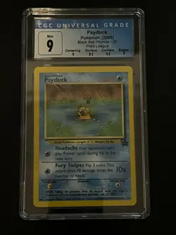 Pokemon TCG Psyduck Black Star Promo 20 w/ Sub Grade CGC 9 NM/Mint - Image 1