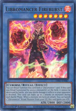 YUGIOH TCG Dimension Forces - Libromancer Fireburst DIFO-EN087 - Image 1