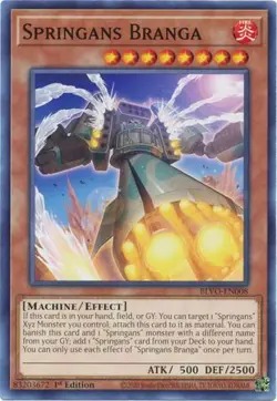 YUGIOH TCG Blazing Vortex - Springans Branga BLVO-EN008 - Image 1