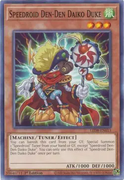 YUGIOH TCG Synchro Storm - Speedroid Den-Den Daiko Duke LED8-EN013 - Image 1
