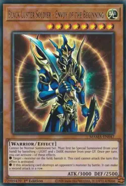 YUGIOH TCG - Black Luster Soldier - Enovy of the Beginning MAMA-EN047 - Image 1