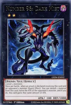 YUGIOH TCG Genesis Impact - Number 96: Dark Mist GEIM-EN052 - Image 1