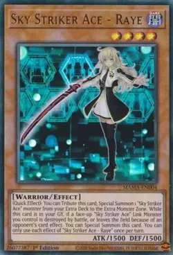 YUGIOH TCG Magnificent Mavens - Sky Striker Ace - Raye MAMA-EN004 - Image 1