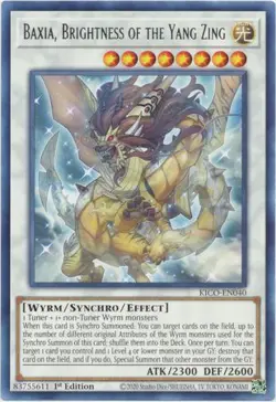 YUGIOH TCG King's Court - Baxia, Brightness of the Yang Zing KICO-EN040 - Image 1