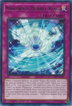 YUGIOH TCG Duels from the Deep - Marincess Bubble Ring LED9-EN037 - Image 1