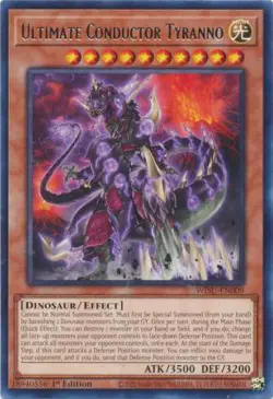 YUGIOH TCG Wild Survivors - Ultimate Conductor Tyranno WISU-EN009 - Image 1