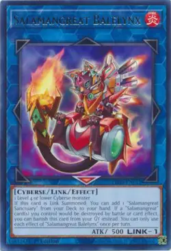 YUGIOH TCG Soulburning Volcano - Salamangreat Balelynx LD10-EN012 - Image 1