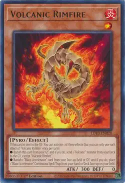 YUGIOH TCG Soulburning Volcano - Volcanic Rimfire LD10-EN020 - Image 1