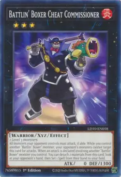 YUGIOH TCG Soulburning Volcano - Battlin' Boxer Cheat Comissioner LD10-EN058 - Image 1