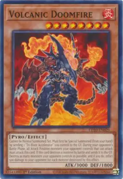 YUGIOH TCG Soulburning Volcano - Volcanic Doomfire LD10-EN029 - Image 1
