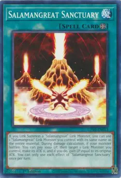 YUGIOH TCG Soulburning Volcano - Salamangreat Sanctuary LD10-EN013 - Image 1