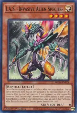 YUGIOH TCG Age of Overlord - I.A.S. -Invasive Alien Species- AGOV-EN023 - Image 1
