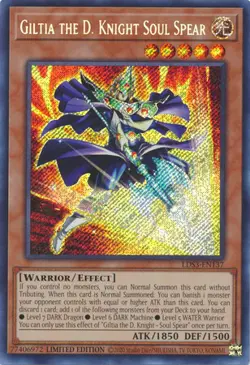 YUGIOH TCG Legendary Duelist S3 - Giltia the D. Knight Soul Spear LDS3-EN137 - Image 1