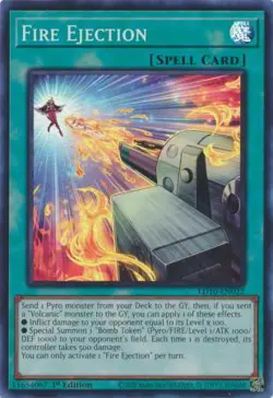 YUGIOH TCG Soulburning Volcano - Fire Ejection LD10-EN022 - Image 1