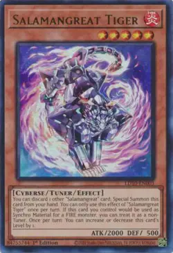 YUGIOH TCG Soulburning Volcano - Salamangreat Tiger LD10-EN003 - Image 1