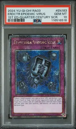 PSA 10 Eradicator Epidemic Virus | 1st Edition RA03 | QCSR | YU-GI-OH! - Image 1