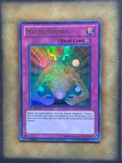 Yugioh Macro Cosmos LCGX-EN218 Ultra Rare 1st Ed LP - Image 1