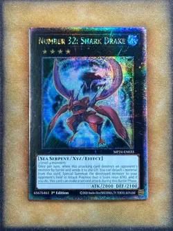 Yugioh Number 32: Shark Drake MP24-EN033 Quarter Century Rare 1st Ed NM - Image 1
