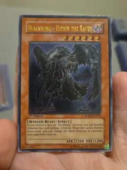 Blackwing - Elphin the Raven (UTR) RGBT-EN013 Raging Battle 1st Edition - Image 1