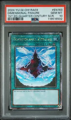 PSA 10 Dimensional Fissure | 1st Edition RA03 | QCSR | YU-GI-OH! - Image 1