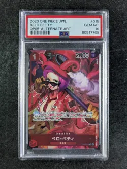 2023 One Piece Japanese BELO BETTY Alternate Art Rare #OP05-015 PSA 10 (B) - Image 1