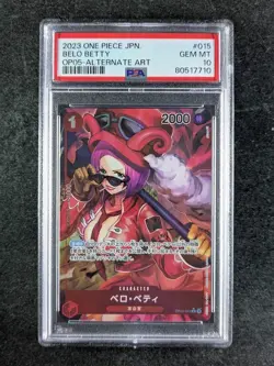 2023 One Piece Japanese BELO BETTY Alternate Art Rare #OP05-015 PSA 10 - Image 1