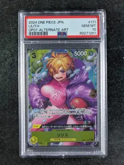 2024 One Piece Japanese LILITH Alternate Art Super Rare SR #OP07-111 PSA 10 - Image 1
