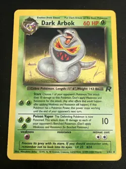 Dark Arbok 2/82 Rocket Set Vintage Pokemon Holo 2 Card Lot - Image 4