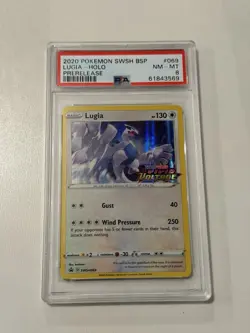 Lugia - (Prerelease) SWSH069 SWSH: Sword & Shield Promo Cards Holo Psa 8 - Image 1