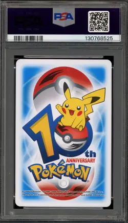 Pokemon 10th Ann. Playing Cards Hoppip/Skiploom/Jumpluff Blue 6 of Clubs PSA 10 - Image 2