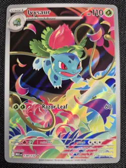 Ivysaur 134/132 Mega Evolutions Pokemon Card Illustration Rare - Image 1