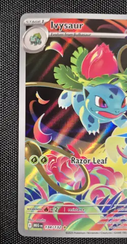 Ivysaur 134/132 Mega Evolutions Pokemon Card Illustration Rare - Image 3