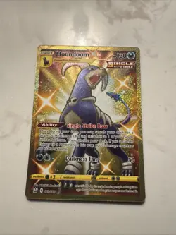 Pokemon TCG Battle Styles Houndoom Full Art Secret Rare Card 179/163 Gold - Image 1