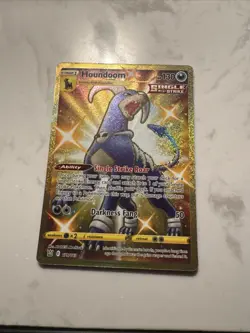 Pokemon TCG Battle Styles Houndoom Full Art Secret Rare Card 179/163 Gold - Image 4