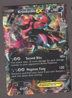 Krookodile EX XY25 Black Star Promo - Pokemon Card XY 2014 NM - Image 1