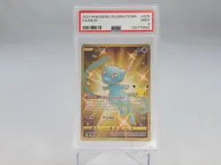 Pokemon Gold Mew 025/025 PSA 9 Mint - 25th Anniversary Celebrations Holo Card - Image 4