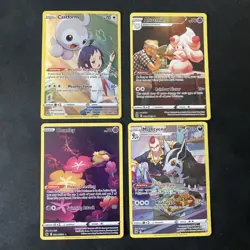 Full Art Castform,Mightyena, And Alcremie Pokemon TGC Card Lot Collectables - Image 2