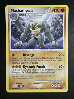 Pokemon Machamp 31/130 Rare Diamond and Pearl Rare Card NM - Image 1
