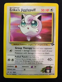 ERIKA'S JIGGLYPUFF - 69/132 - GYM CHALLENGE - POKEMON CARD - LP - Image 1