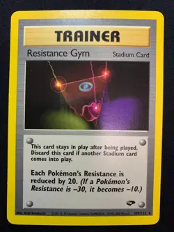 RESISTANCE GYM - 109/132 - GYM CHALLENGE - RARE POKEMON CARD - LP - Image 1