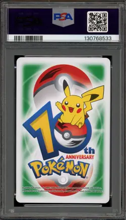Pokemon 10th Ann. Playing Cards Meganium Green Queen of Hearts PSA 10 Gem Mint - Image 2