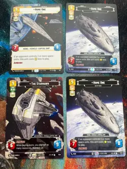 Star Wars Unlimited, 12 Card Lot - Hyperspace Art Spaceships - Image 3