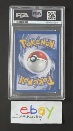 Pokemon 1999 Unlimited Fossil Gengar Holo Card #5 Graded PSA 8 - Image 2