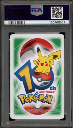 Pokemon 10th Ann. Playing Cards Wailmer/Wailord Green 9 of Diamonds PSA 9 Mint - Image 2