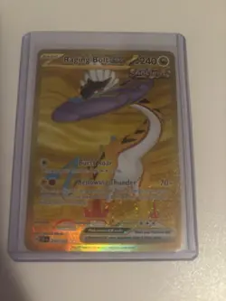 Pokemon TCG Temporal Forces Hyper Rare Gold Card Raging Bolt EX 218/162 - Image 1