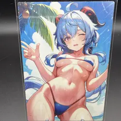 Ganyu Anime Waifu Card Doujin ACG Goddess Holo - Image 2