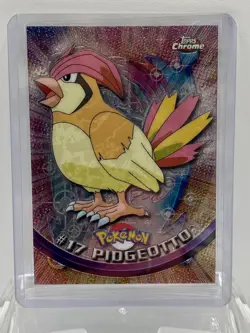 2000 Topps Chrome Pokemon ~ PIDGEOTTO ~ # 17 ~ T.V. Animation Card Series 1 - Image 1