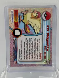 2000 Topps Chrome Pokemon ~ PIDGEOTTO ~ # 17 ~ T.V. Animation Card Series 1 - Image 2